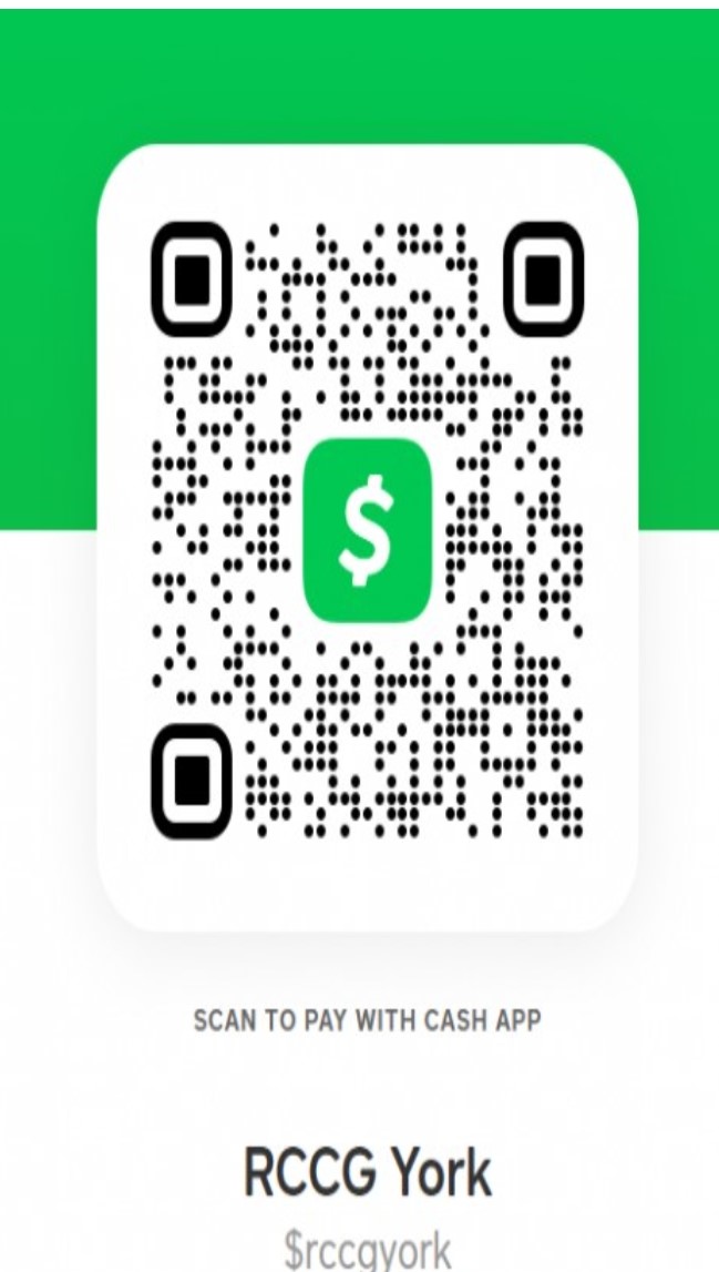 CashApp QR Code for $rccgyork
